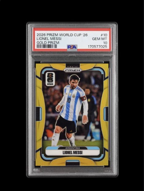 Lionel Messi — Gold Prizm, 2026 Prizm World Cup