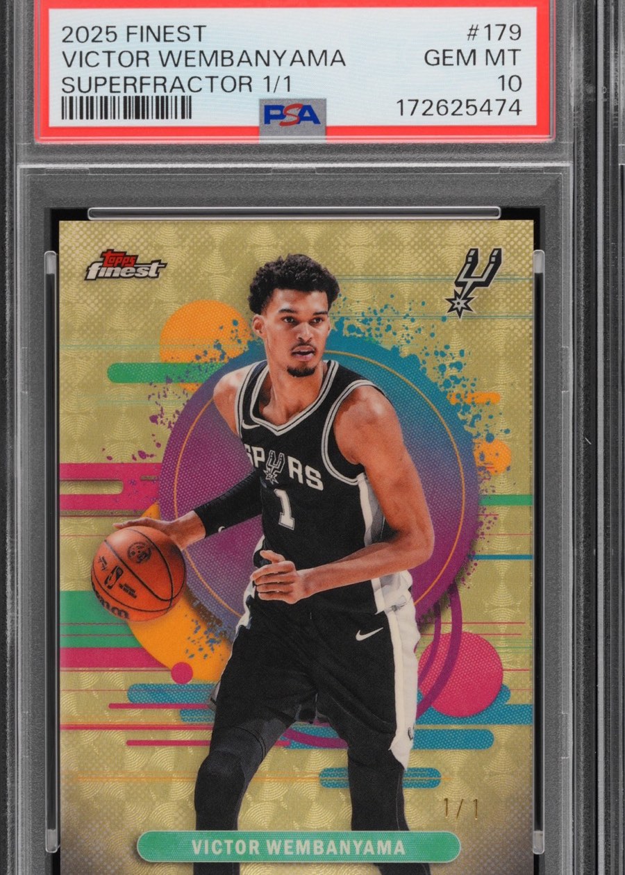 Victor Wembanyama — Superfractor 1/1, 2025 Topps Finest